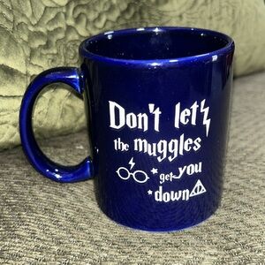 Harry Potter Muggles Cobalt Blue Mug